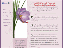 Tablet Screenshot of persiansaffrononline.com